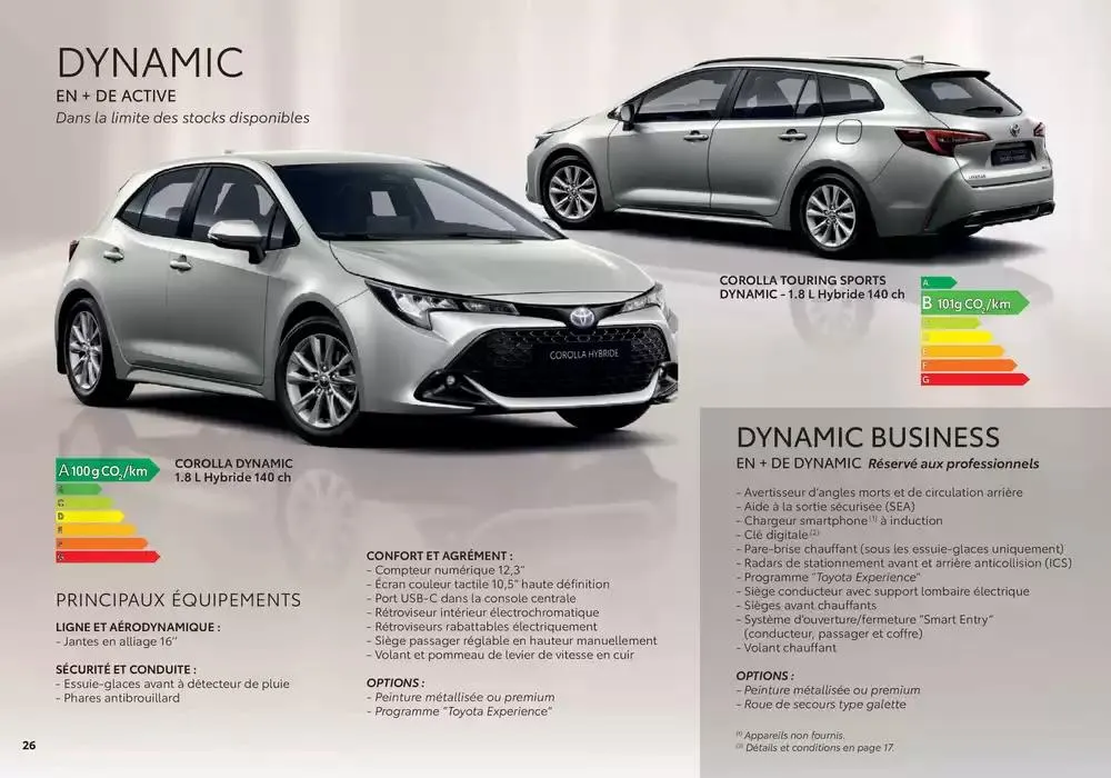 Toyota Corolla  du 2 décembre au 30 novembre 2025 - Catalogue page 26
