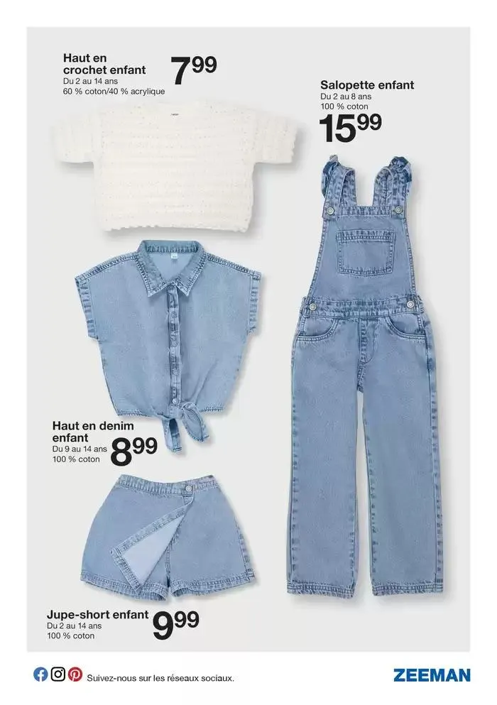 Cette semaine : du denim pour toute la famille. du 24 février au 28 février 2025 - Catalogue page 3