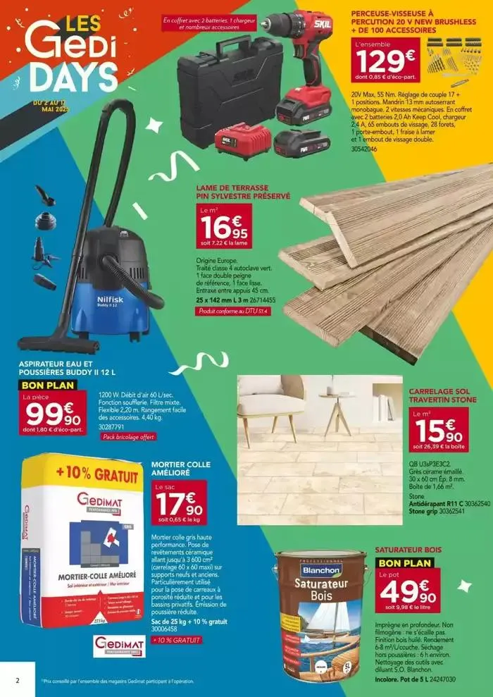 Les Gedi Days du 2 mai au 17 mai 2025 - Catalogue page 2