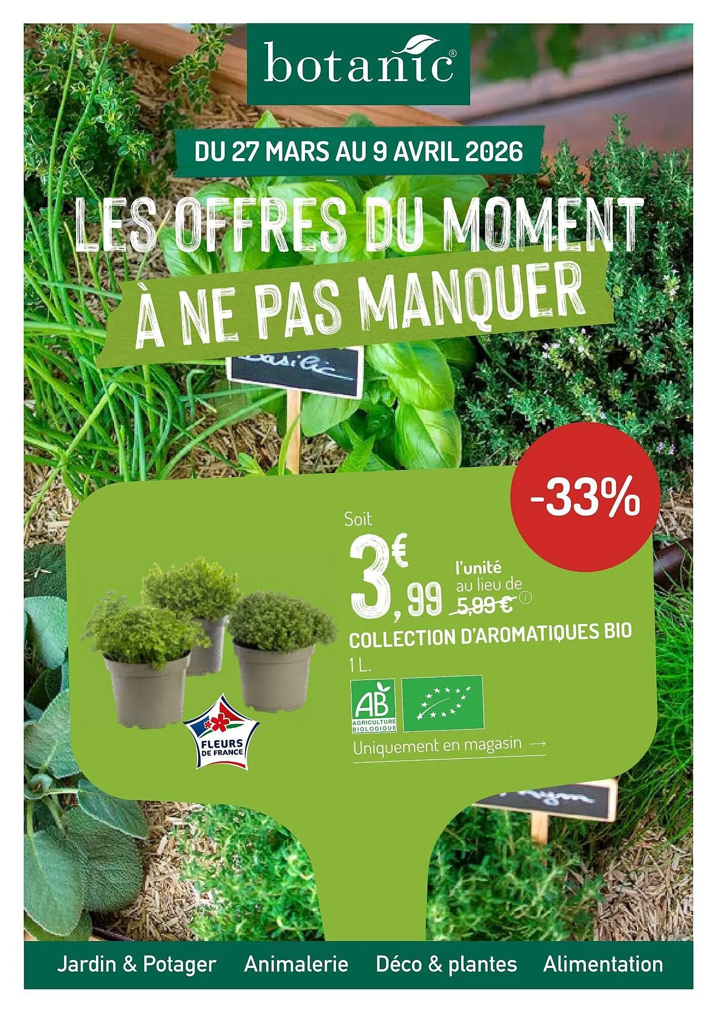 Catalogue Botanic du 27 mars au 9 avril 2026 - Catalogue page 1