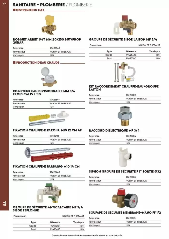 Tout faire +de 15 000 Produits du 17 décembre au 30 juin 2025 - Catalogue page 695