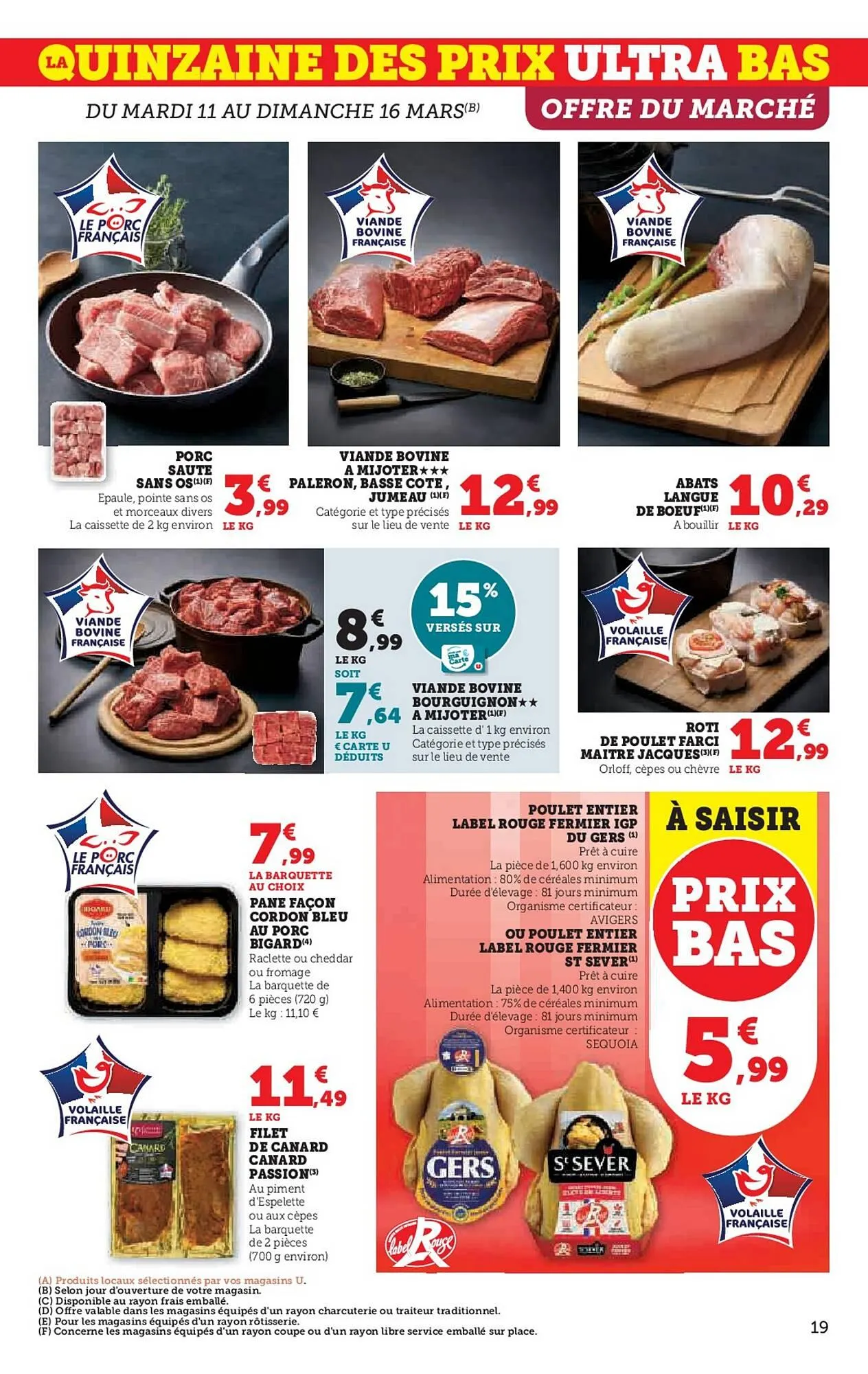 Catalogue Super U du 11 mars au 23 mars 2025 - Catalogue page 19
