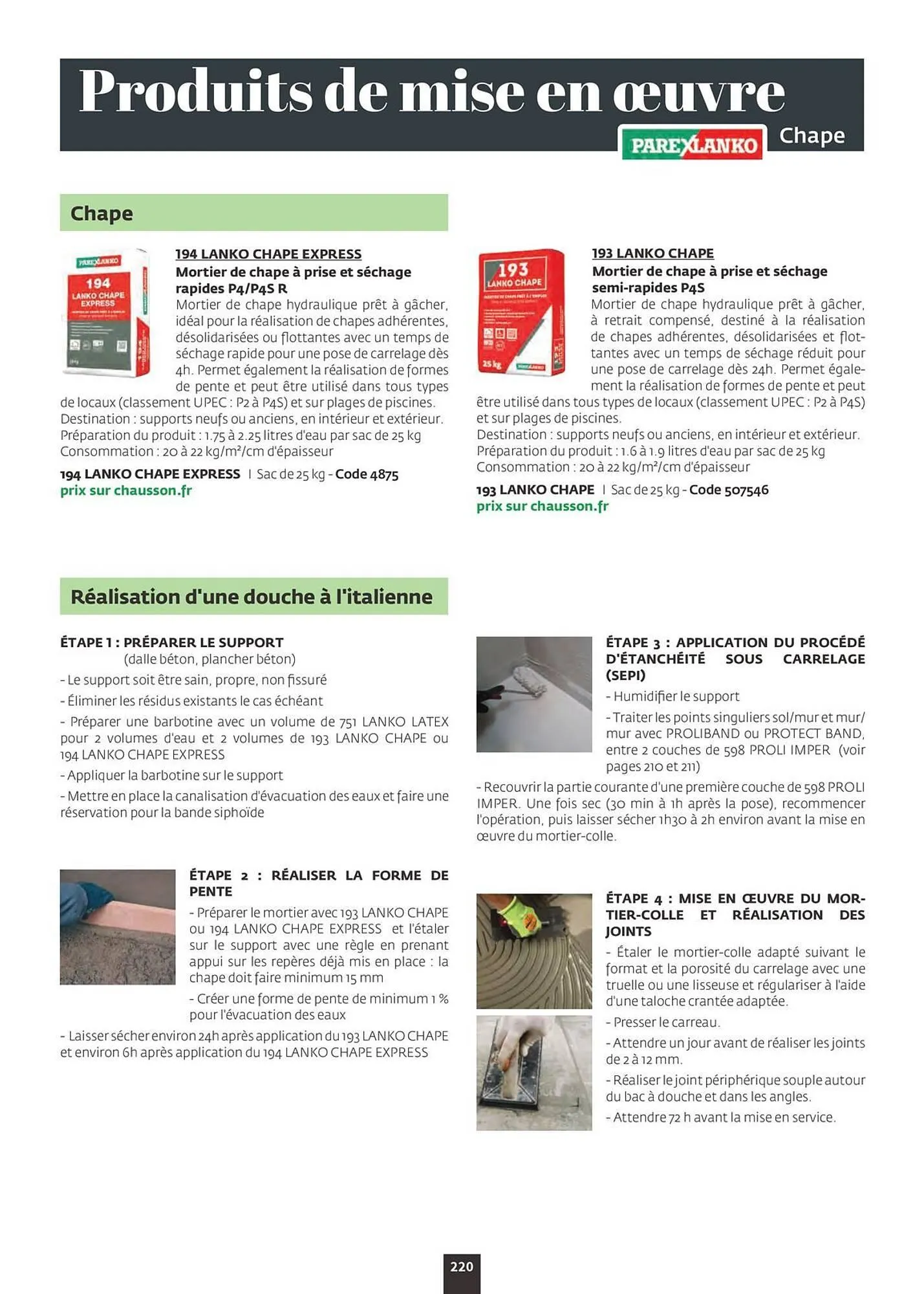 Catalogue Chausson Matériaux du 12 septembre au 31 décembre 2026 - Catalogue page 222