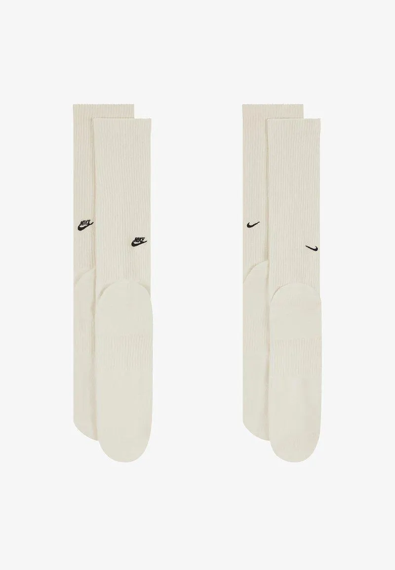 U NK ED CSH CREW 2PACK EMBRDY - Chaussettes - beigeschwarz