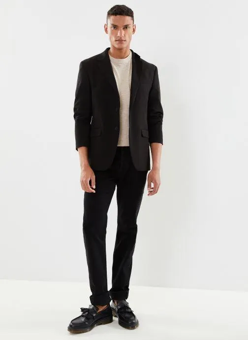 T-shirt - Slhberg linen SS Knit Tee Noos - Beige