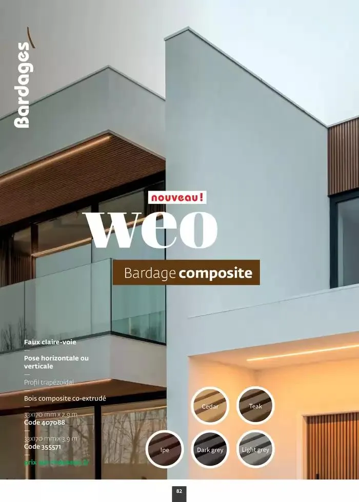 Aménagez votre extérieur SAISON 2025 du 1 janvier au 31 décembre 2025 - Catalogue page 84