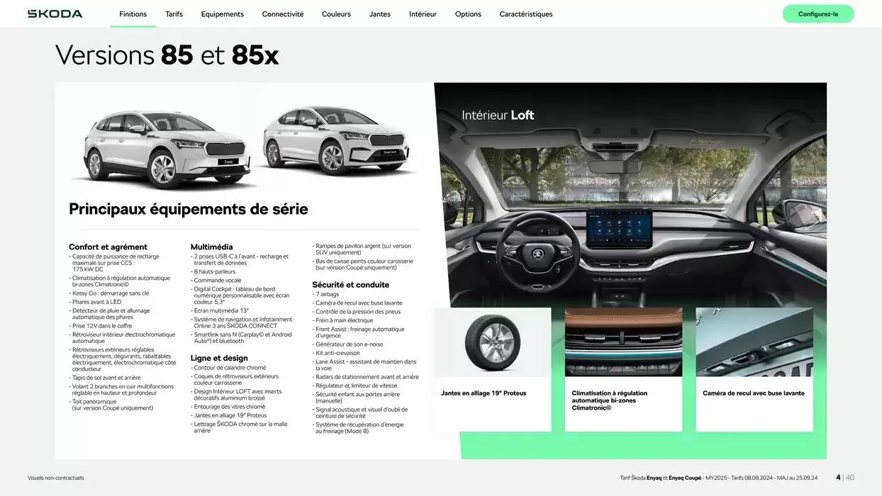 Enyaq SUV Version 85 du 6 novembre au 6 novembre 2025 - Catalogue page 4