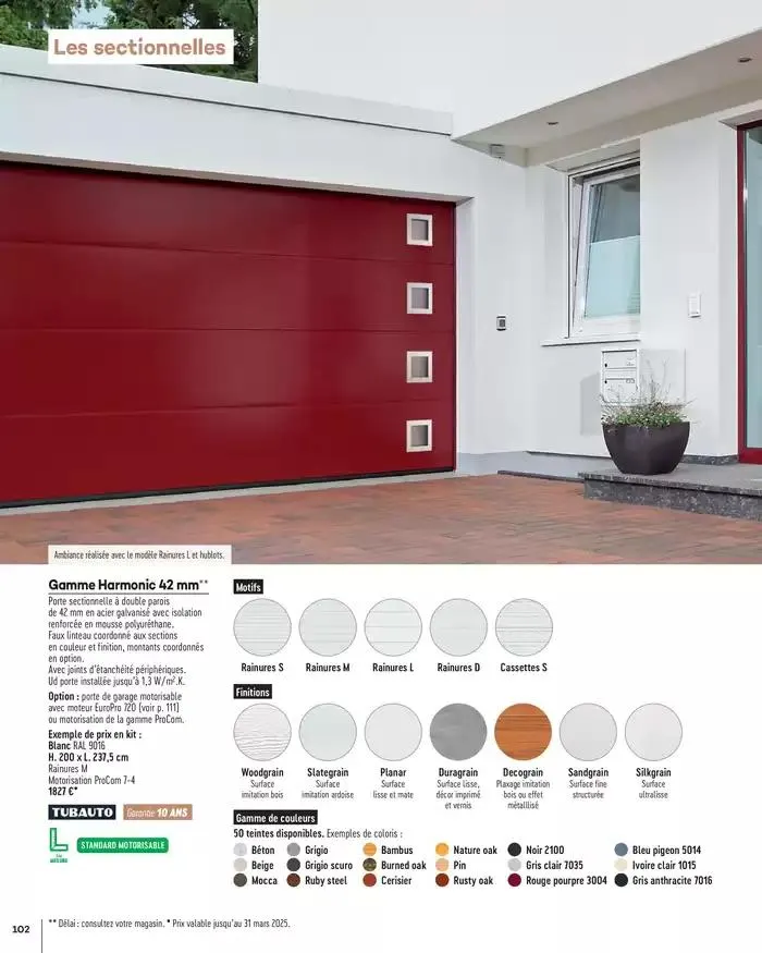 Menuiserie Extérieures 2025 du 1 janvier au 31 décembre 2025 - Catalogue page 102