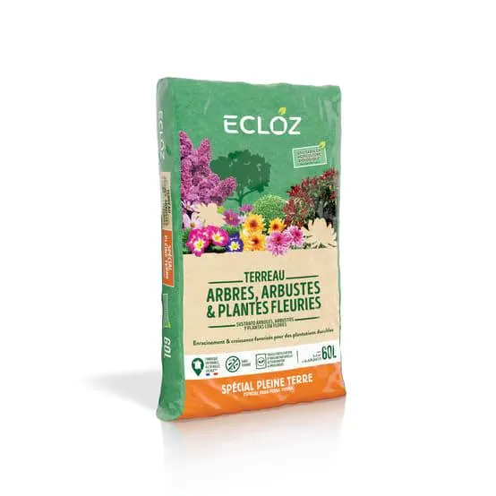 Terreau arbustes pleine terre 60L - ECLOZ