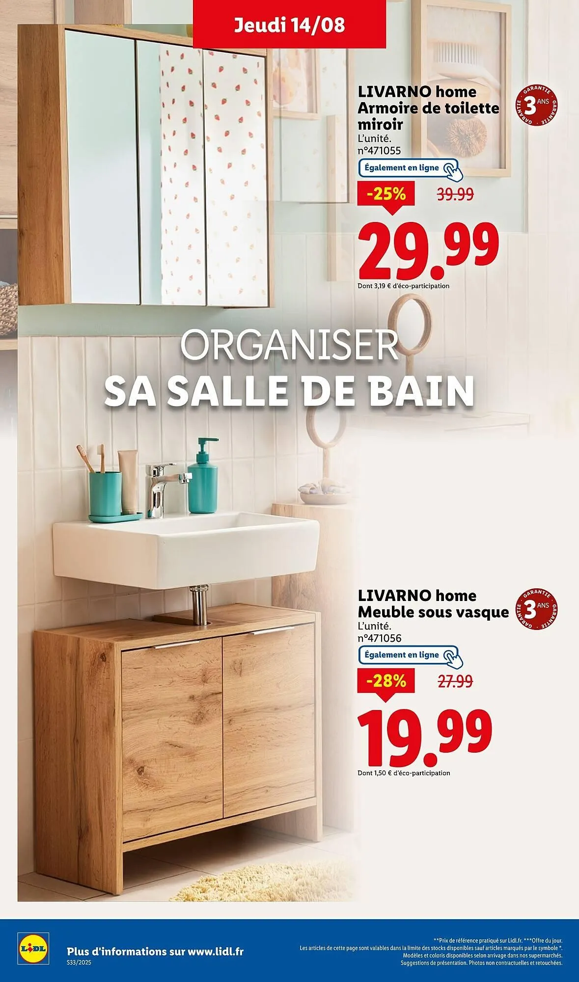 Catalogue Lidl du 11 août au 14 août 2025 - Catalogue page 34