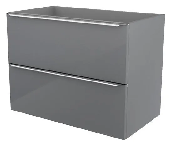Meuble sous vasque à suspendre gris Imandra L.80 x H.60 x P.45 cm - GoodHome