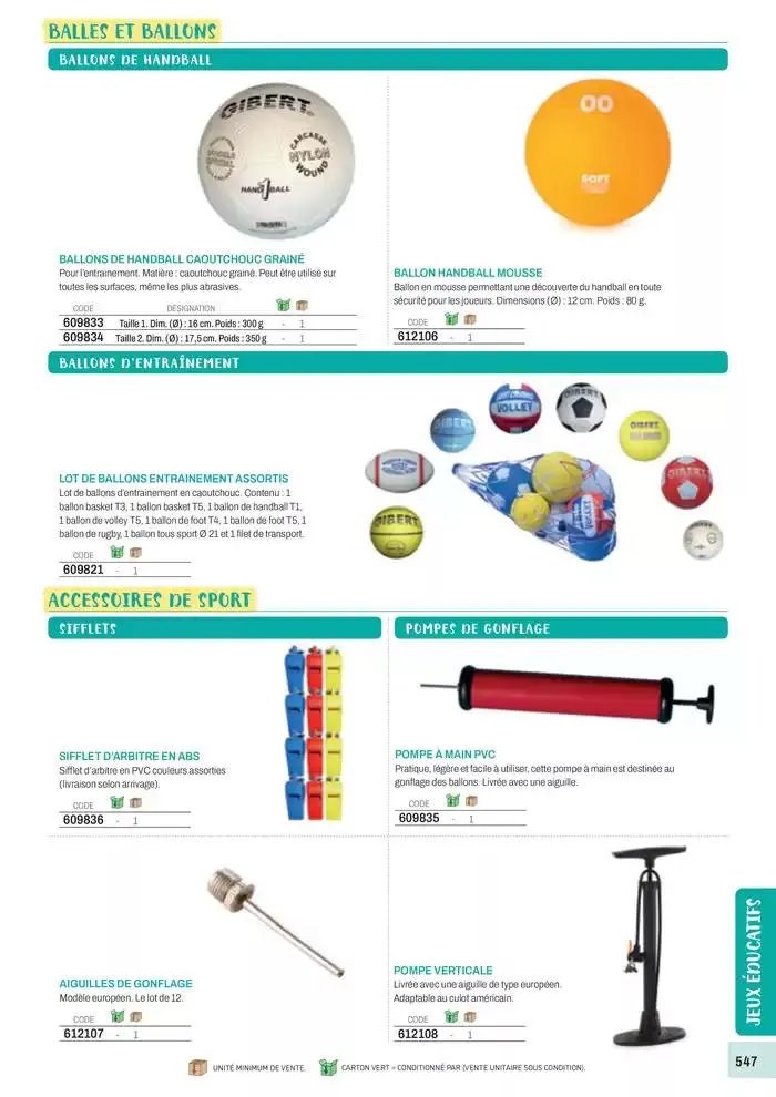 Nos Catalogues Thématiques du 1 janvier au 31 décembre 2025 - Catalogue page 549