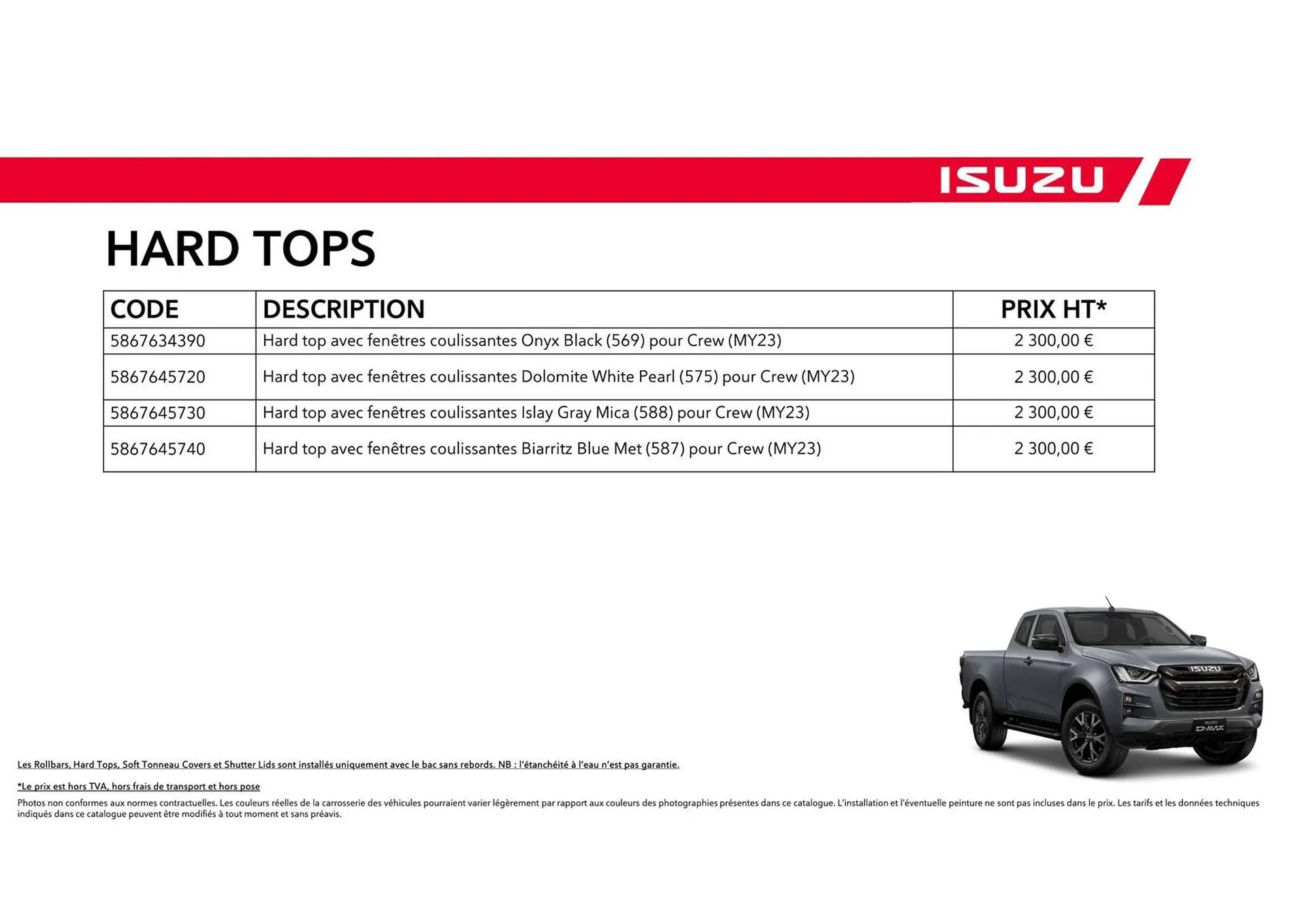 Catalogue Isuzu du 15 octobre au 15 octobre 2025 - Catalogue page 12