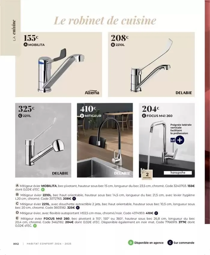 Cedeo Habitat confort du 1 octobre au 31 mai 2025 - Catalogue page 3