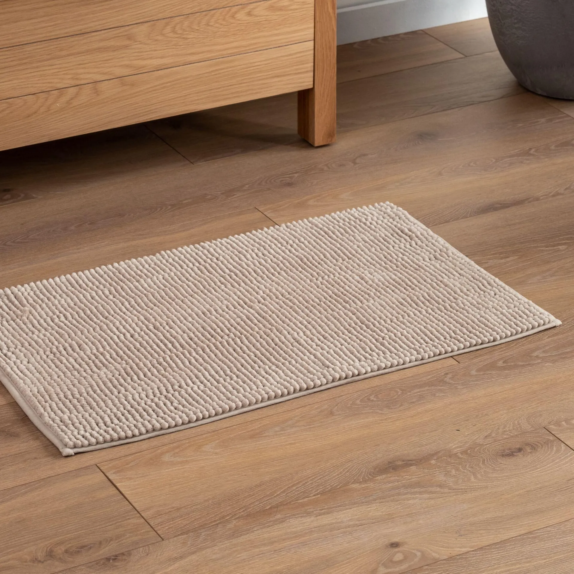 Tapis de bain antidérapant 50x80cm - beige roucas