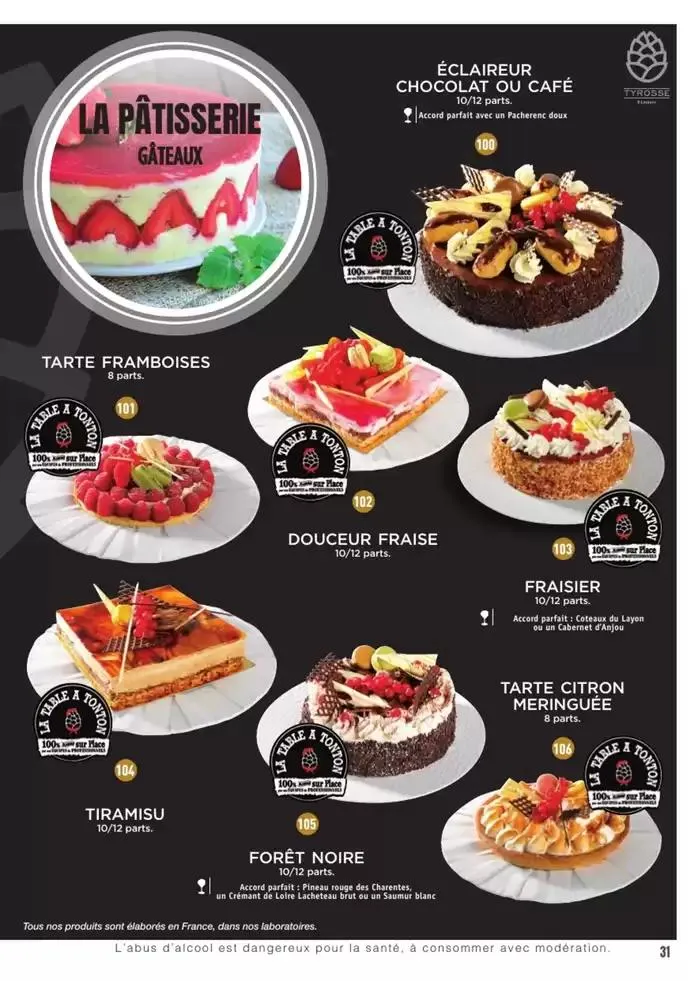 CARTE TRAITEUR PERMANENTE du 3 janvier au 31 décembre 2025 - Catalogue page 24