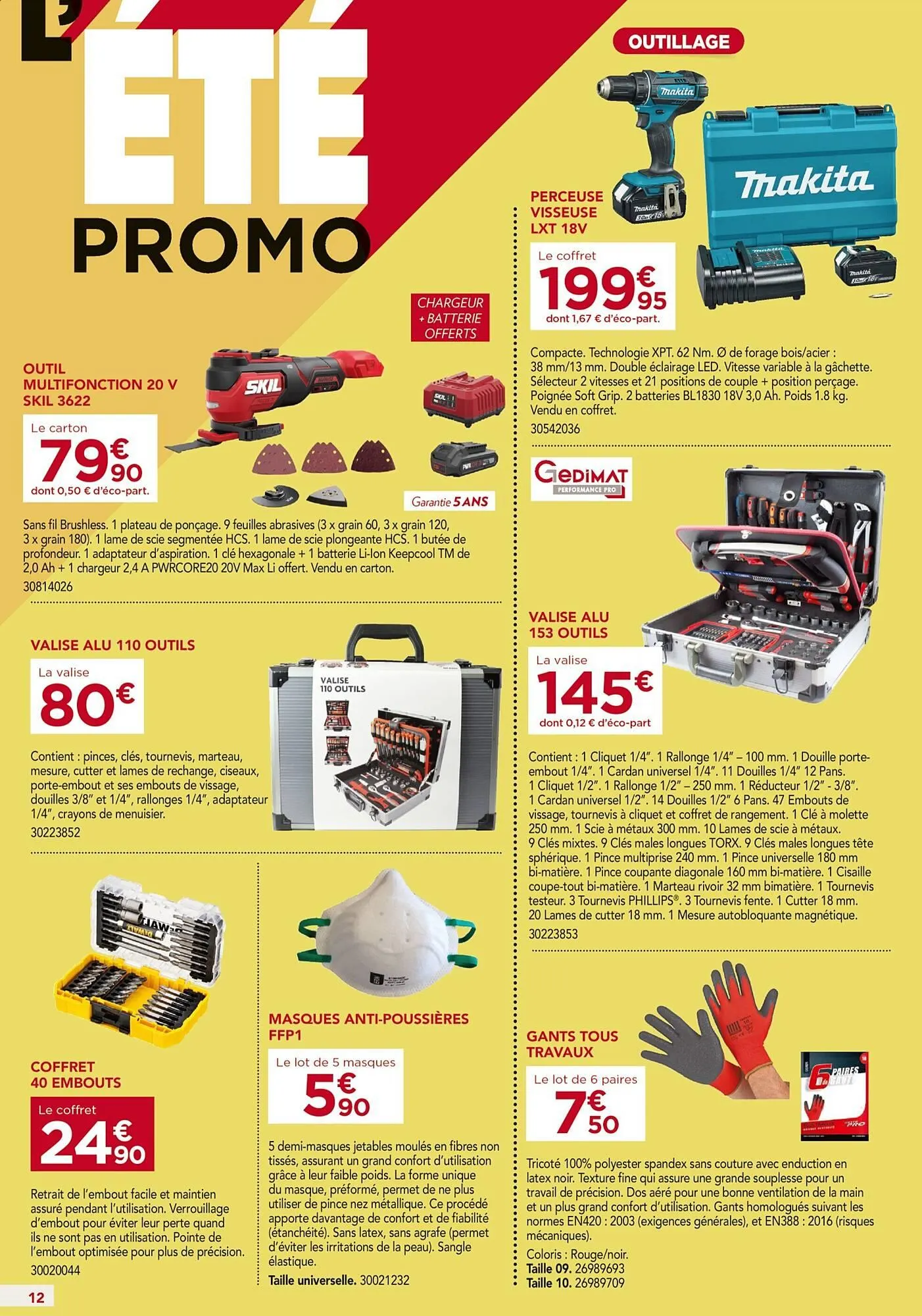 Catalogue Gedimat du 2 juillet au 26 juillet 2025 - Catalogue page 12