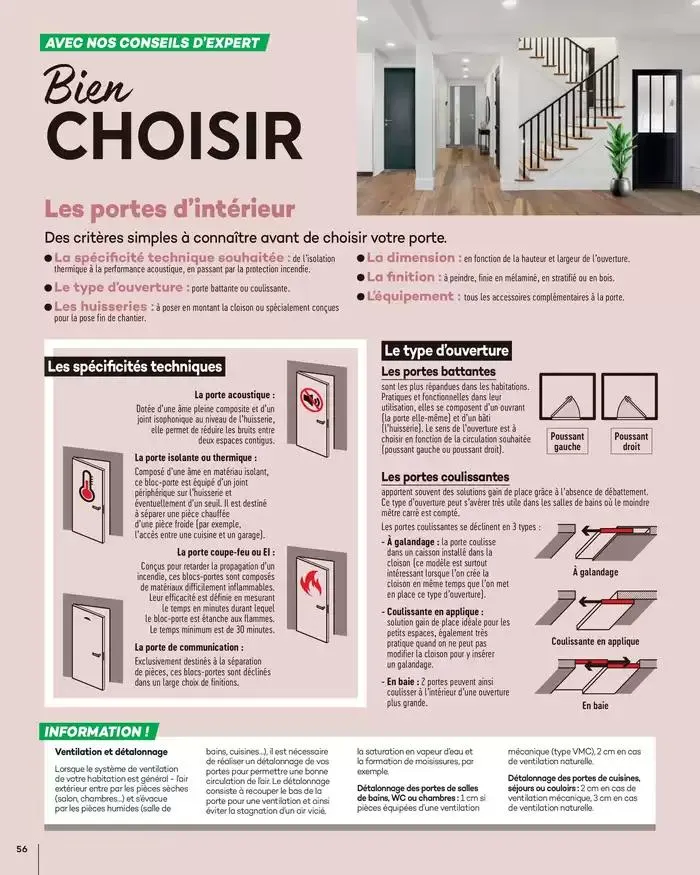 Aménagents Intérieurs 2025 du 1 janvier au 31 décembre 2025 - Catalogue page 56