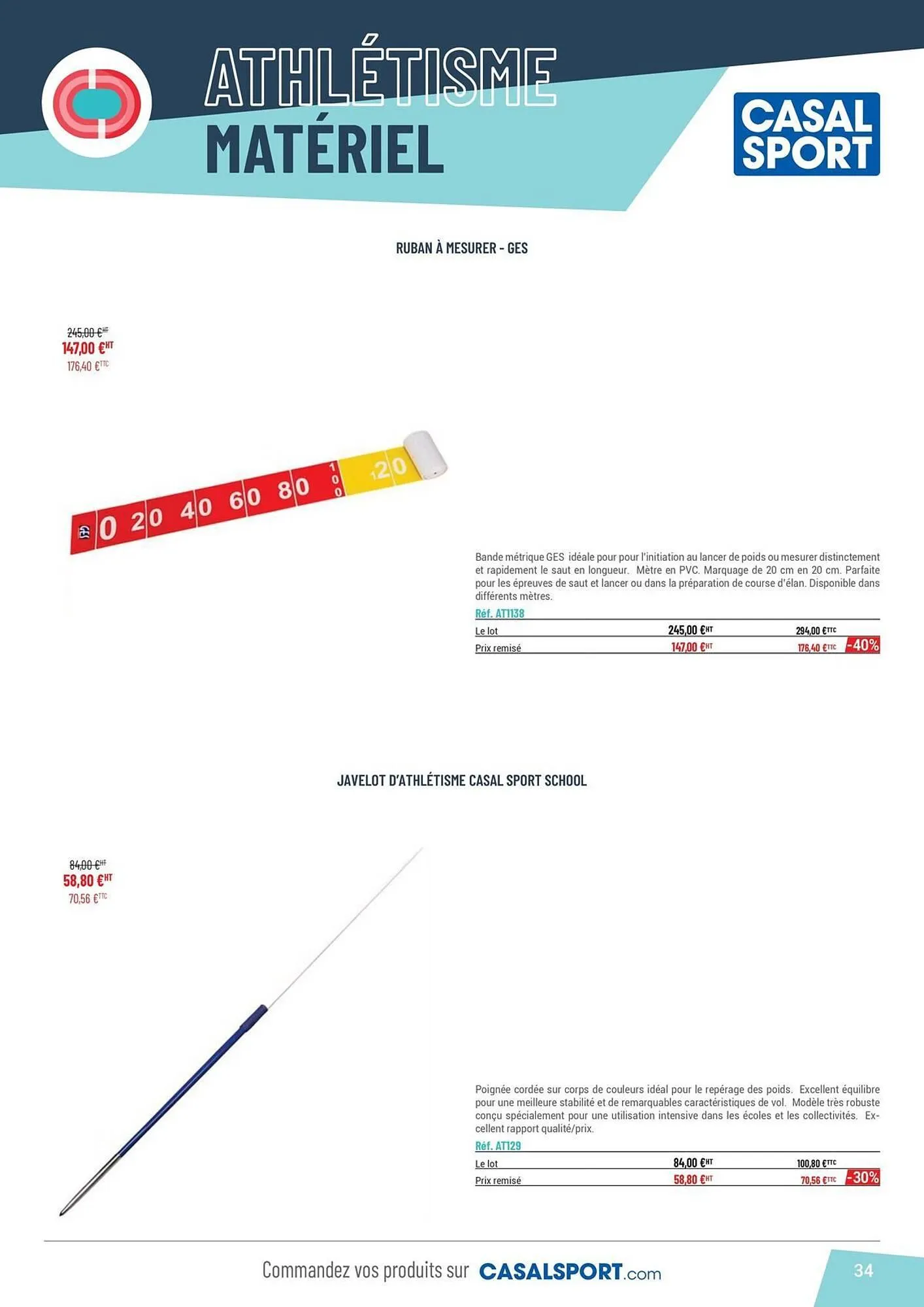 Catalogue Casal Sport du 30 avril au 31 décembre 2025 - Catalogue page 34