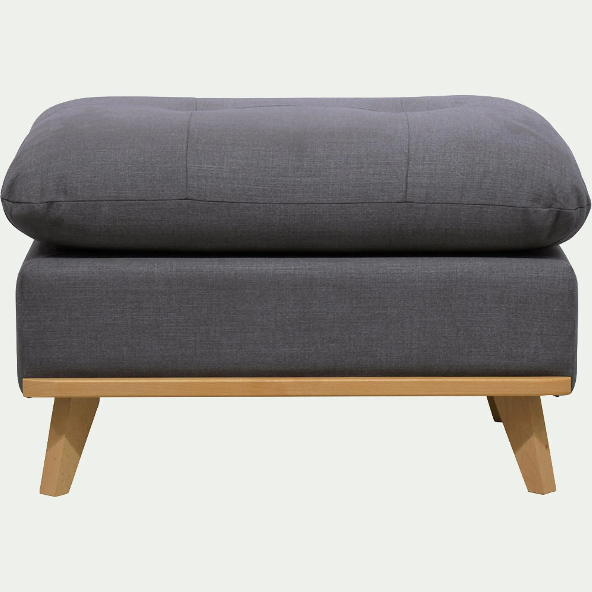 Pouf en tissu cosmo - gris anthracite