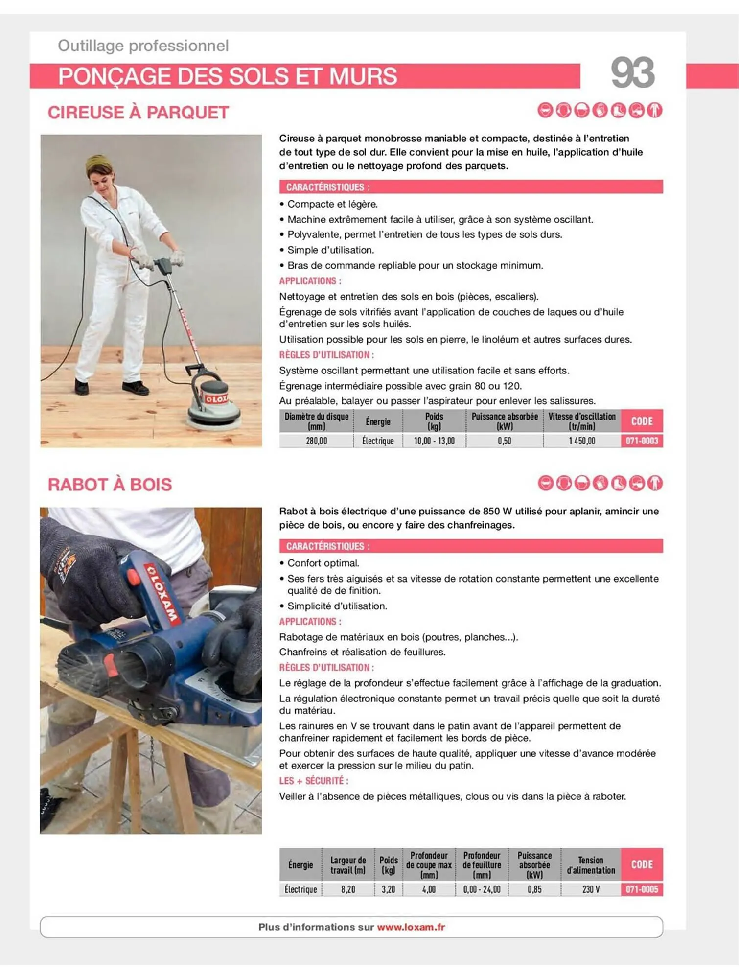Catalogue Loxam du 19 avril au 31 décembre 2023 - Catalogue page 95