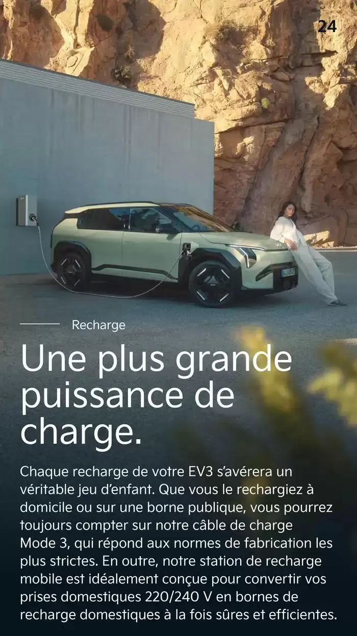 KIA Nouveau EV3 100% électrique - Accessoires du 15 mai au 6 mai 2026 - Catalogue page 14
