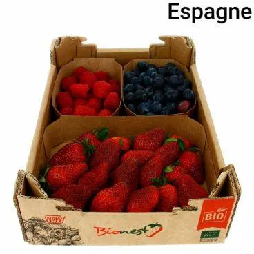 Plateau Mix Trio Fruits Rouges Bio