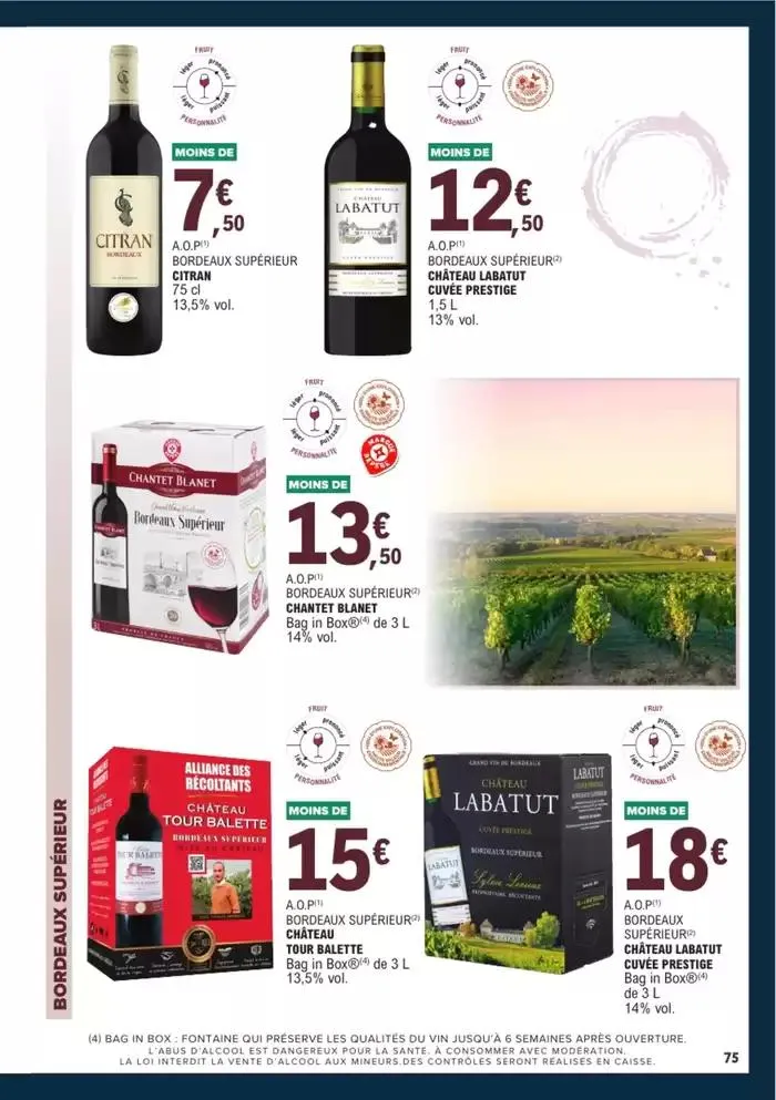 GUIDES DES VINS 2024/2025 du 1 avril au 31 décembre 2025 - Catalogue page 100