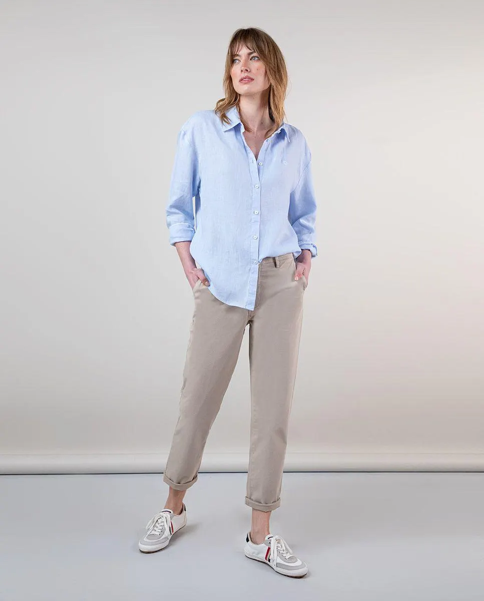 Chemise Lin Bleu