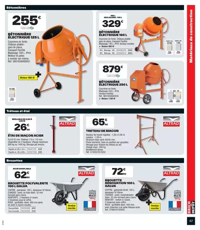 J’aménage mon extérieur à prix dépôt du 11 avril au 29 mai 2025 - Catalogue page 47