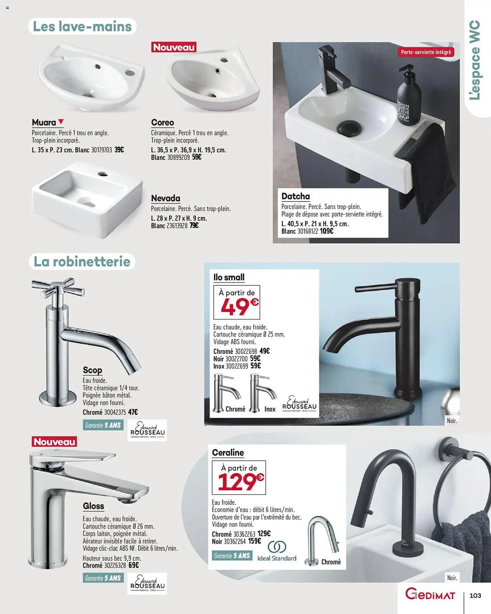 Catalogue Gedimat du 1 avril au 30 avril 2026 - Catalogue page 103