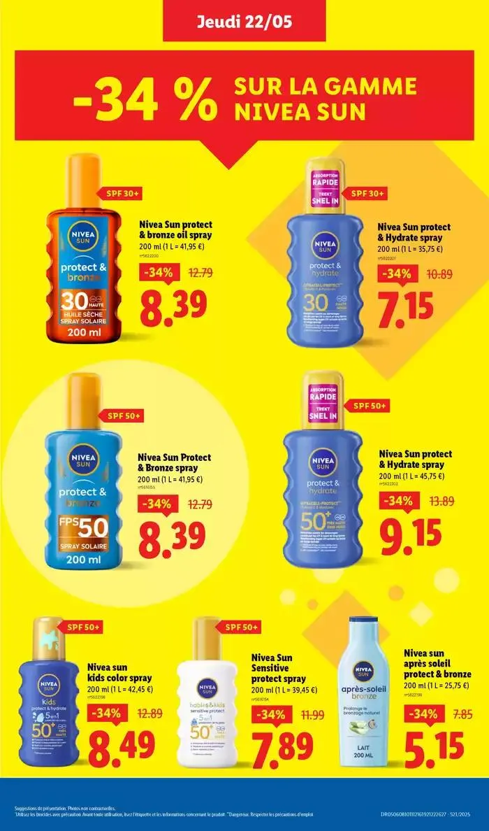 Faites votre plein de courses chez Lidl et profitez de nombreux produits à prix réduits ! du 22 mai au 28 mai 2025 - Catalogue page 25