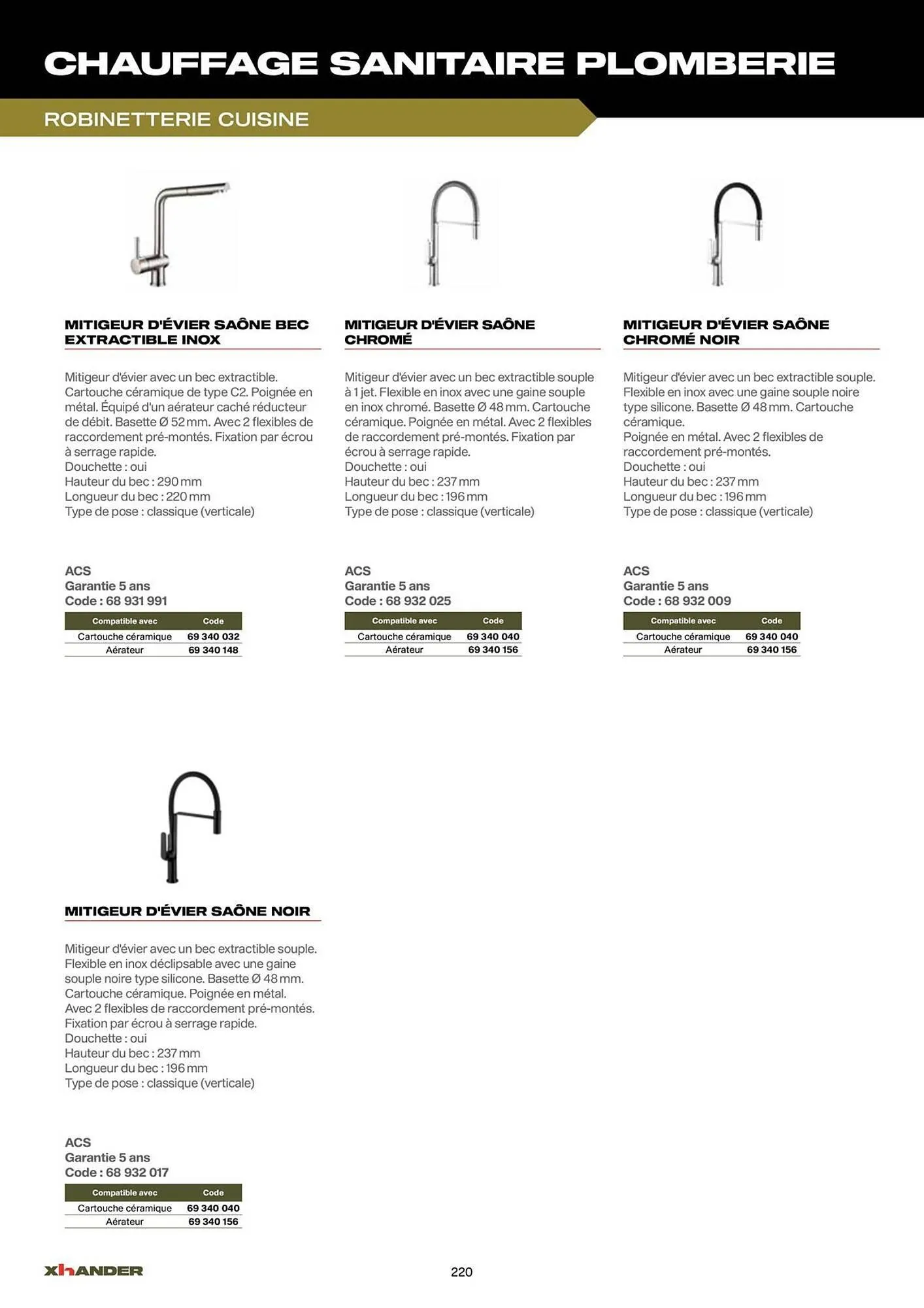 Catalogue Prolians du 2 septembre au 31 décembre 2025 - Catalogue page 220