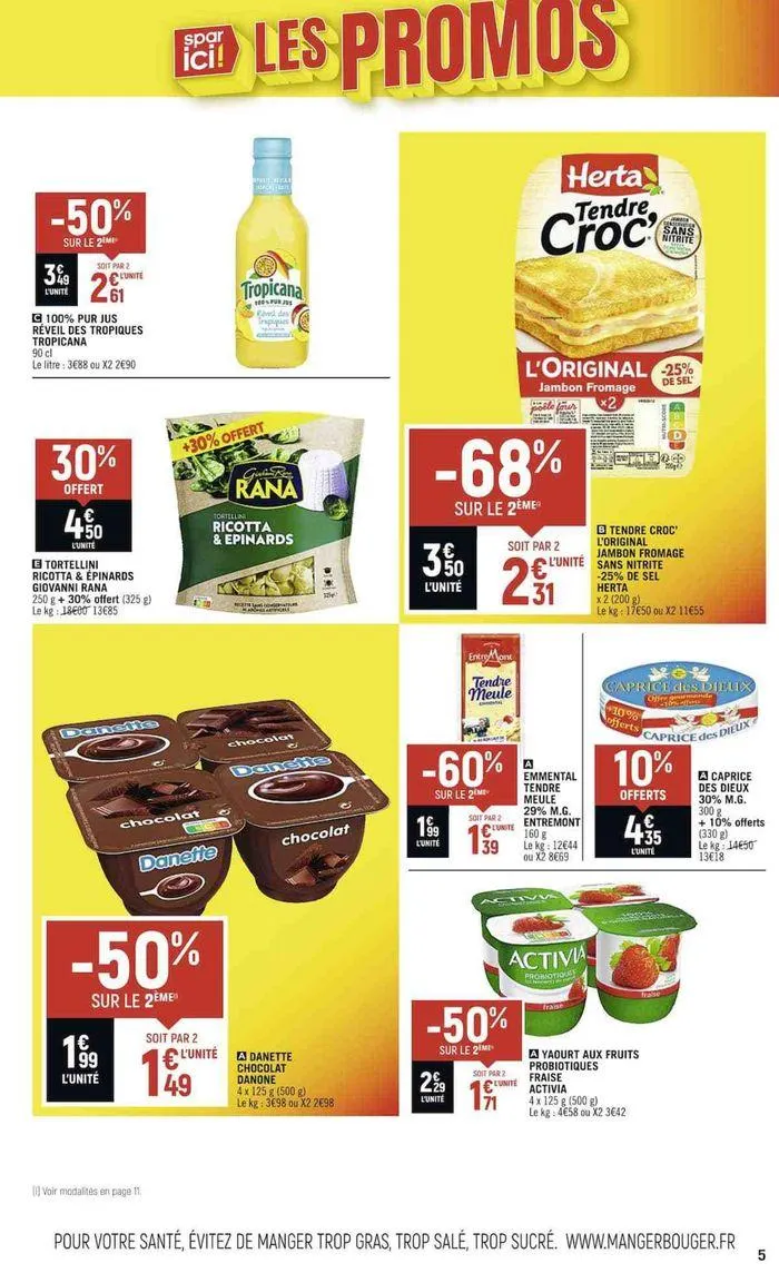 SPAR ici, le top des promos ! du 21 août au 1 septembre 2024 - Catalogue page 7
