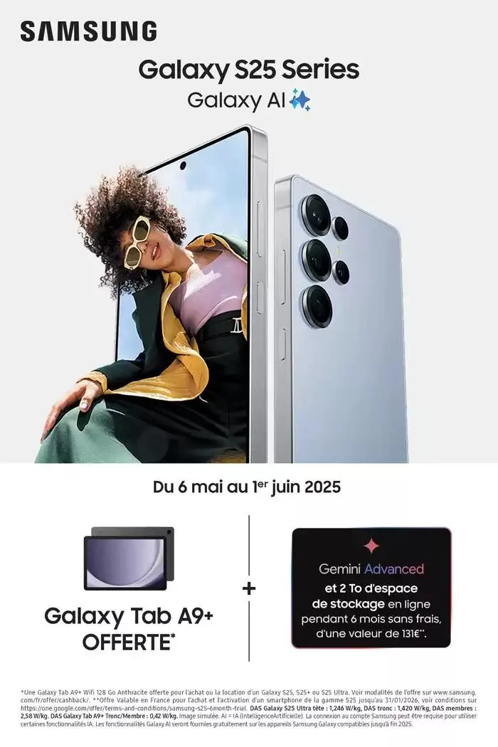 Galaxy Tab A9+ offerte du 6 mai au 1 juin 2025 - Catalogue page 1