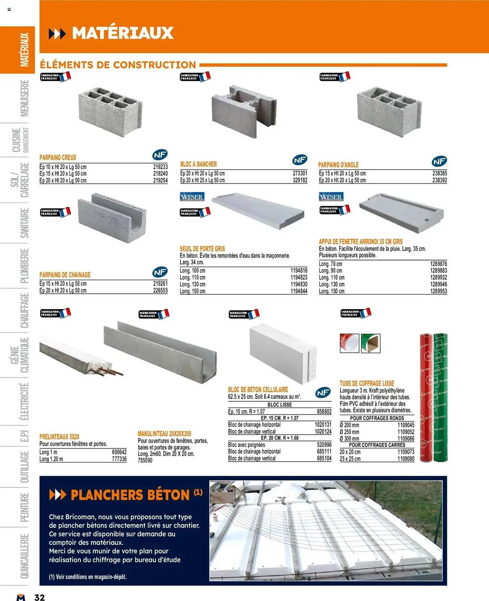 Catalogue Bricoman du 19 mars au 31 décembre 2025 - Catalogue page 32