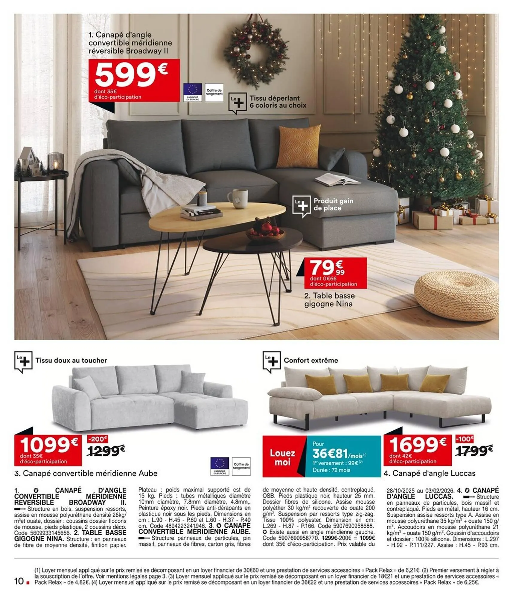 Catalogue BUT du 28 octobre au 1 janvier 2026 - Catalogue page 10