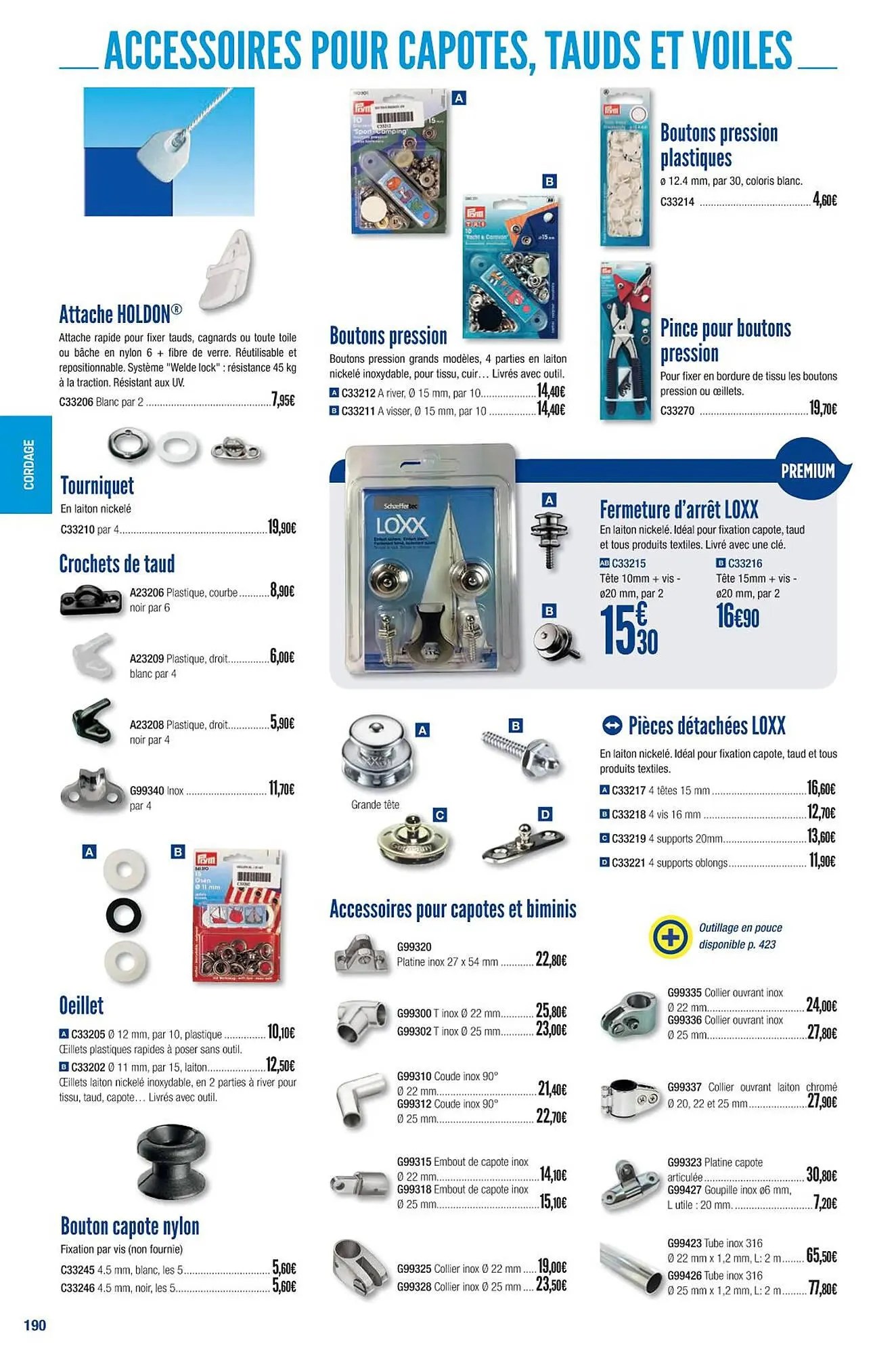 Catalogue Accastillage Diffusion du 1 mars au 31 décembre 2023 - Catalogue page 192