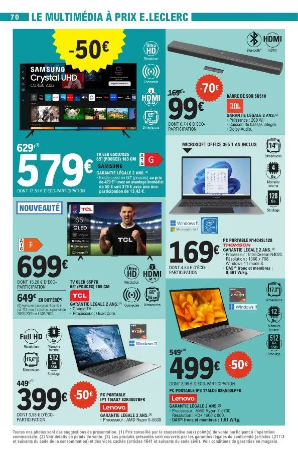 E. Leclerc du 20 mai au 31 mai 2025 - Catalogue page 70