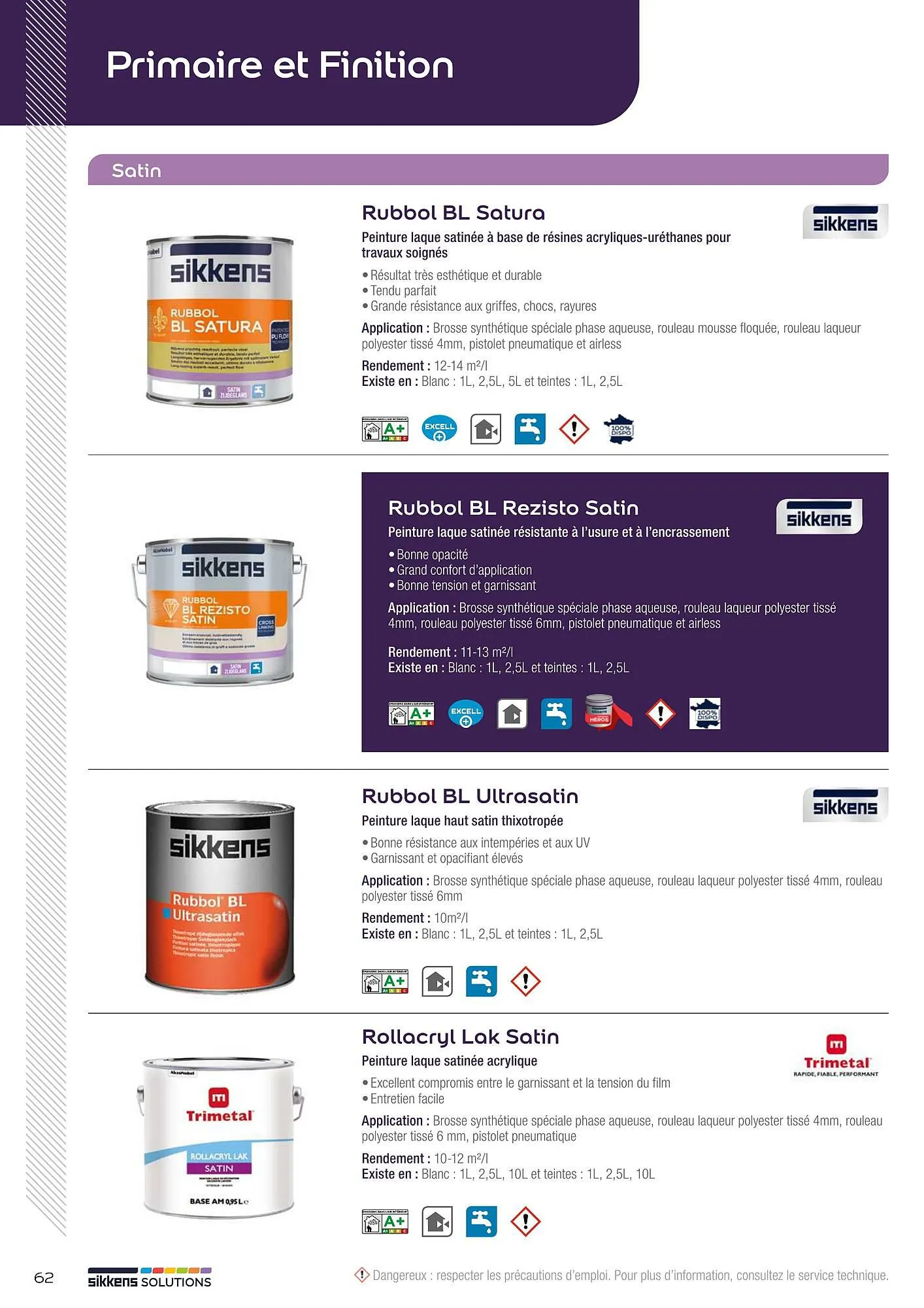 Catalogue Sikkens Solution du 8 janvier au 28 décembre 2025 - Catalogue page 62