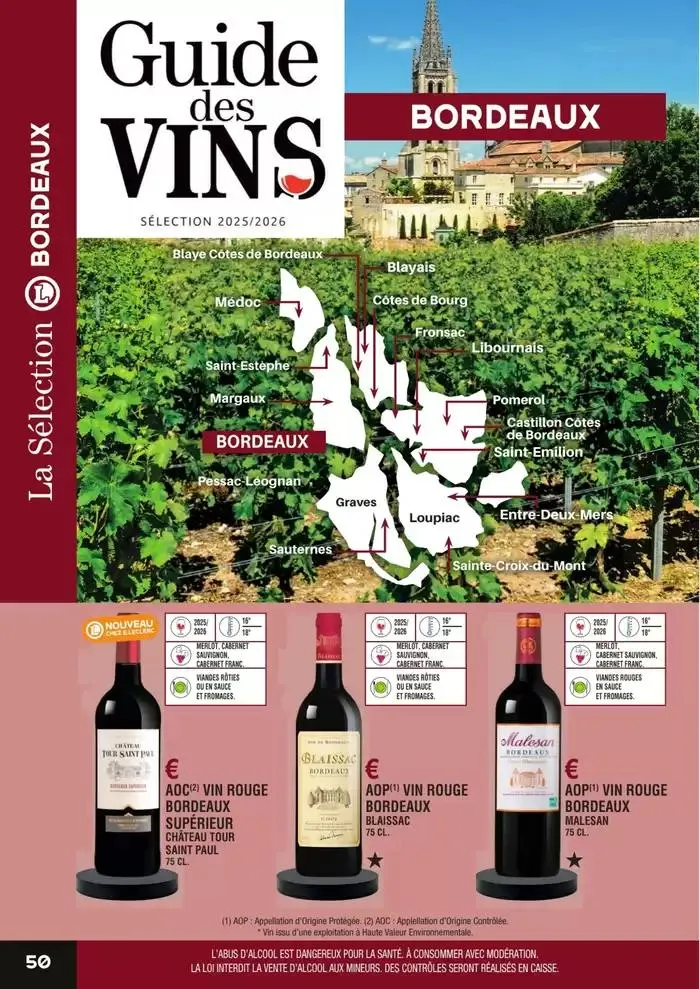 GUIDE DES VINS 2025 2026 du 27 février au 31 janvier 2027 - Catalogue page 50