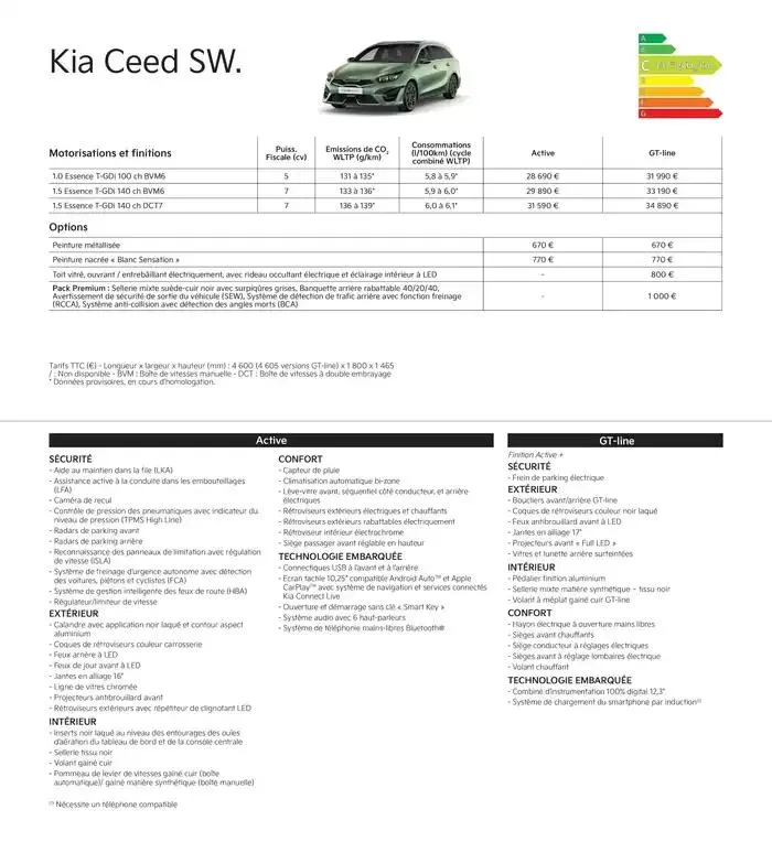 KIA Nouvelle Picanto - Price list du 2 octobre au 23 septembre 2025 - Catalogue page 8
