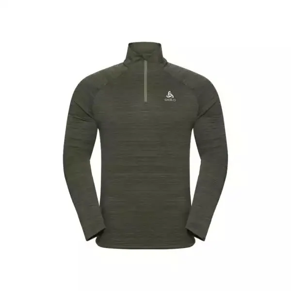 Pull à manches longues et col zippé Run