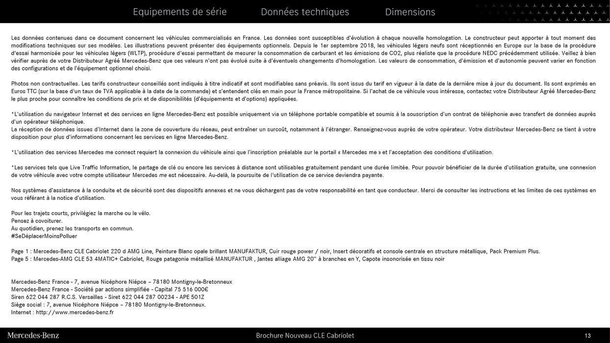 Nouveau CLE Cabriolet du 9 septembre au 31 août 2025 - Catalogue page 13