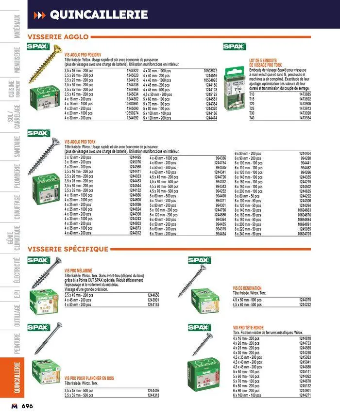 Guide produits 2024 du 15 mars au 31 décembre 2024 - Catalogue page 696