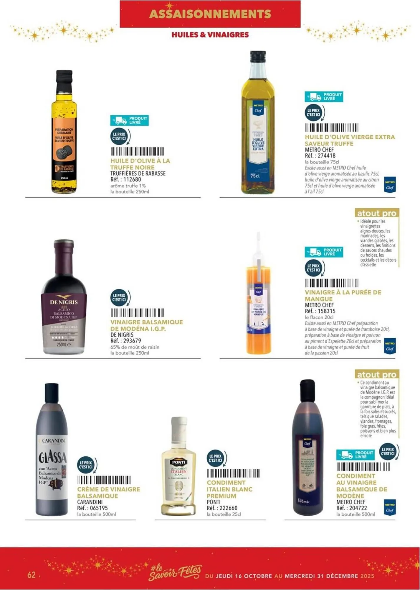 Catalogue METRO du 16 octobre au 31 décembre 2025 - Catalogue page 62