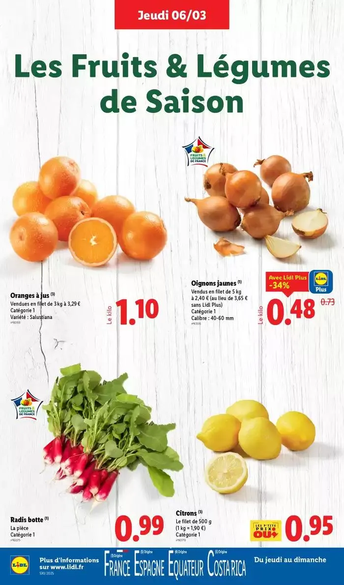 Les bonnes affaires sont chez Lidl ! Découvrez une sélection de produits à petits prix du 6 mars au 12 mars 2025 - Catalogue page 4