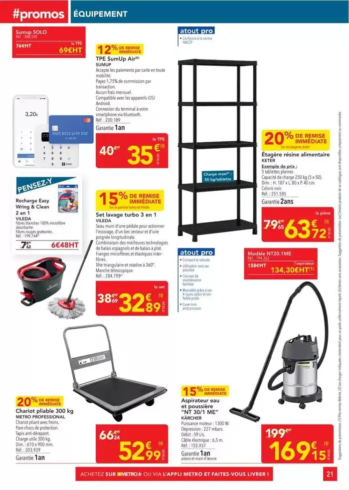 Metro #Sélection Promos Equipement du 28 février au 26 mars 2025 - Catalogue page 21