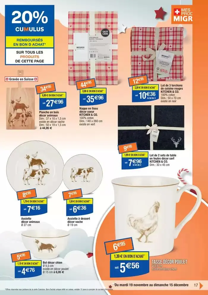 Déco (18j) Kdo Mode festif du 19 novembre au 15 décembre 2024 - Catalogue page 17