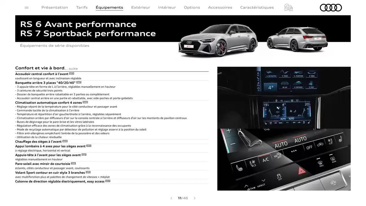 RS 6 performance / RS 7 performance du 7 janvier au 31 janvier 2026 - Catalogue page 11